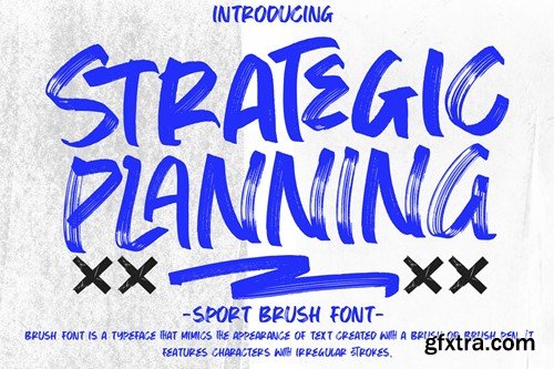 Strategic Planning - Sport Brush Font LAV7XSU