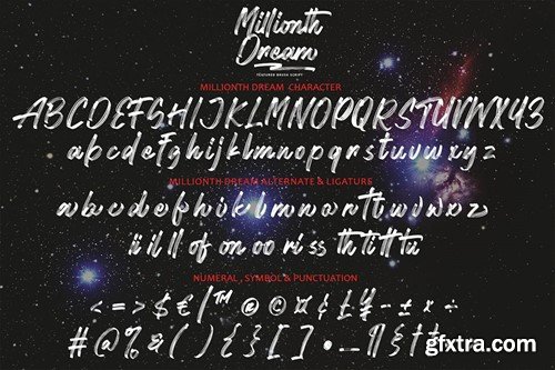 Millionth Dream - Textured Script GLW5WFS