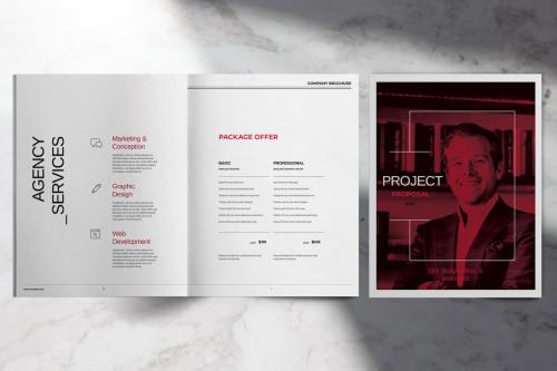 Company Project Proposal Brochure Layout Design