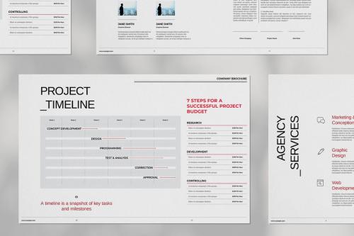 Company Project Proposal Brochure Layout Design