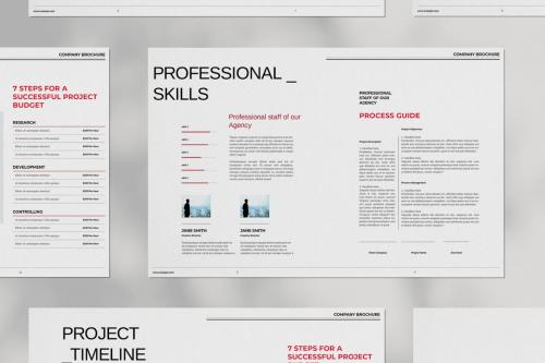 Company Project Proposal Brochure Layout Design