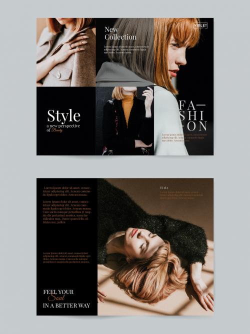Black Fashion Brochure Layout - 462896941