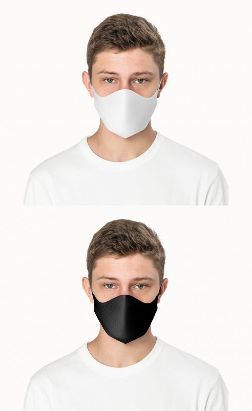 Editable Face Mask Mockup - 462954567