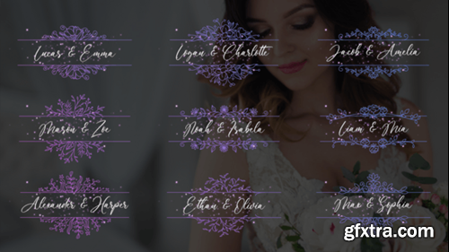 Videohive Wedding Titles - Horizontal Frames 51049650