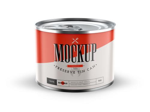 Tin Can Mockup Layout - 462954651