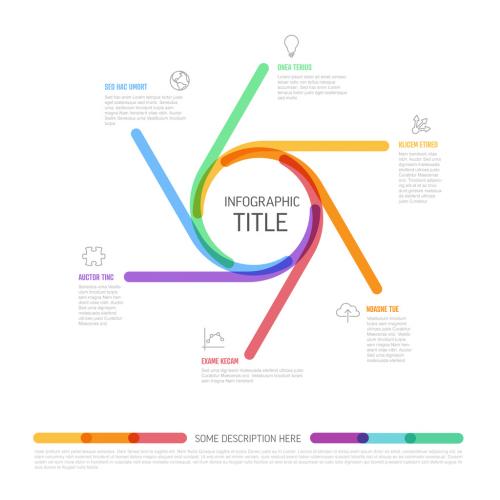 Thick Line Circle Multipurpose Infographic Template - 463164808