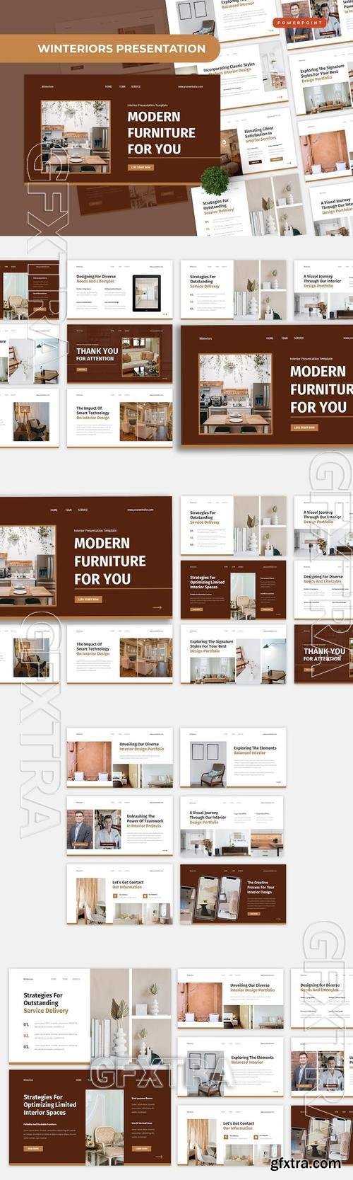 Winteriors Powerpoint Template JAHRZLL