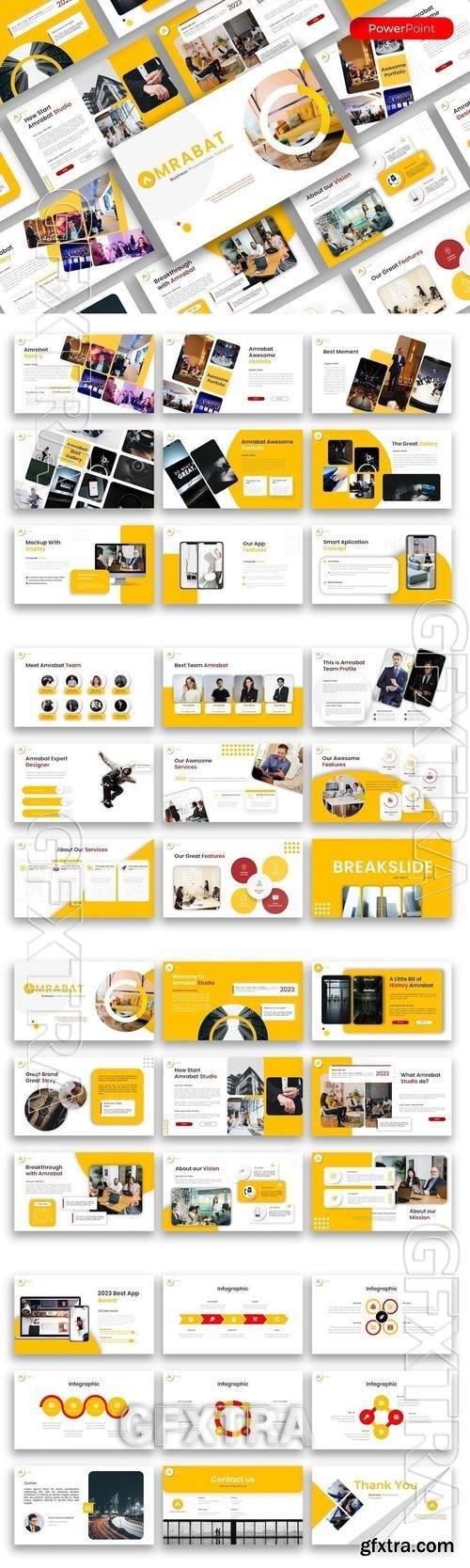 Amrabat-Business PowerPoint Template J3H7BKX