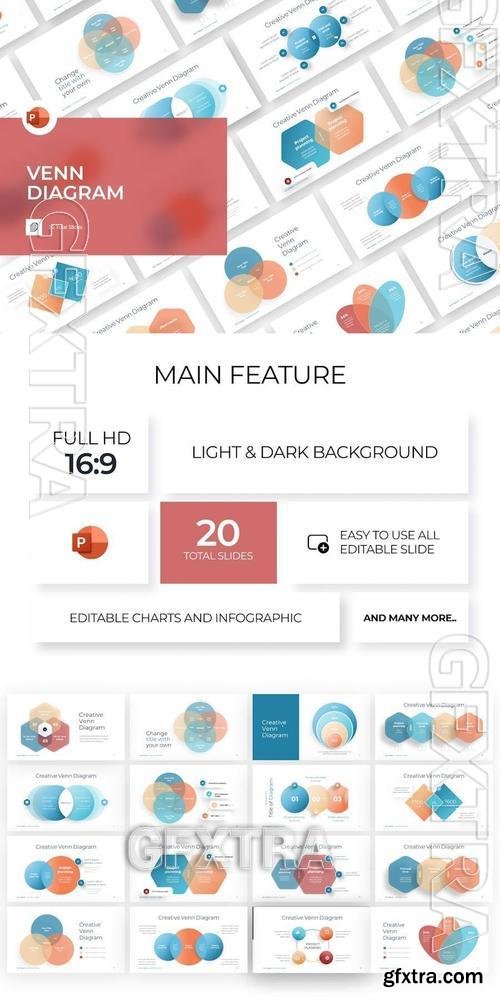 Venn Diagram Infographic PowerPoint LKFJ6C5