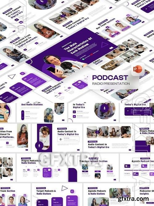 Podcast & Radio PowerPoint DDKHQYU