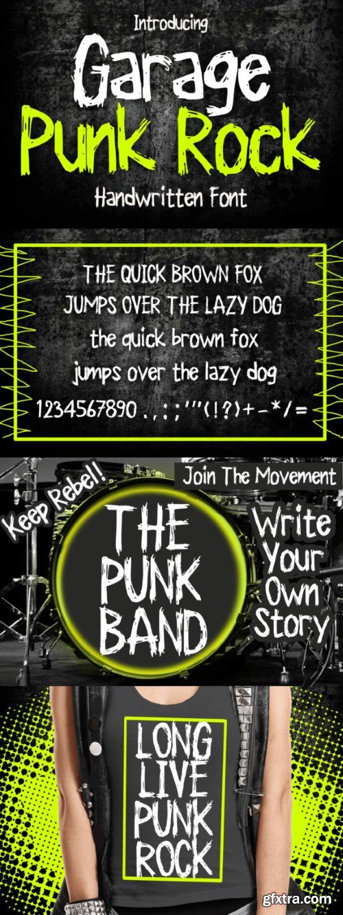 Garage Punk Rock Font