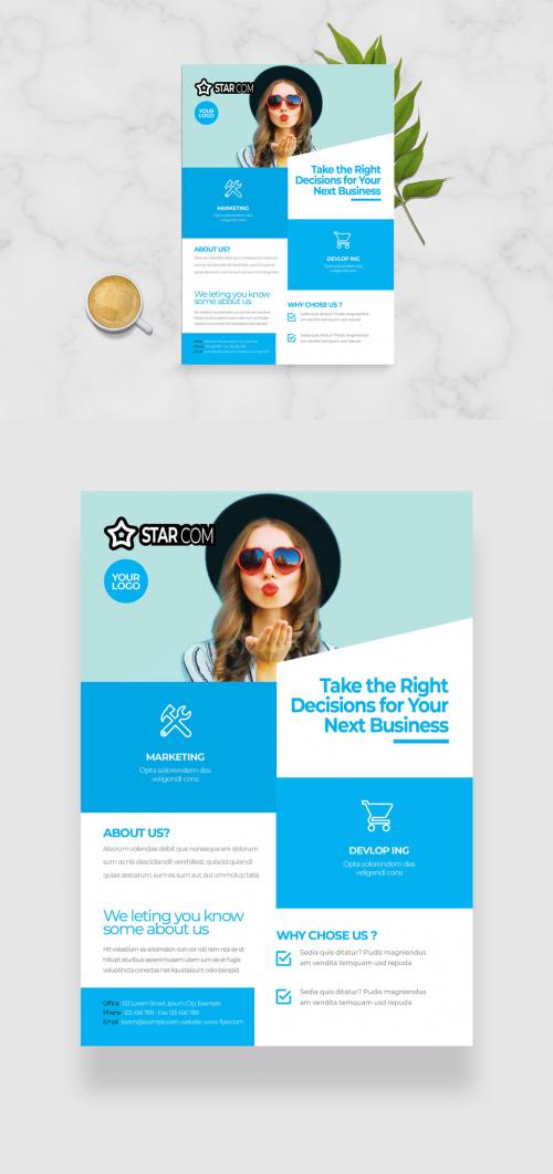 Cyan Business Flyer - 463688794