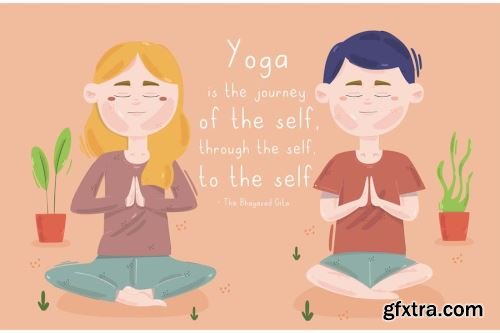 Yoga Vector Collections #1 14xEPS