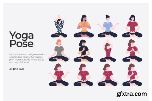 Yoga Vector Collections #1 14xEPS