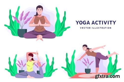 Yoga Vector Collections #1 14xEPS