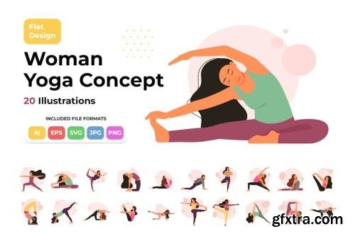 Yoga Vector Collections #1 14xEPS