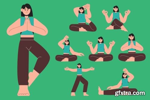 Yoga Vector Collections #1 14xEPS