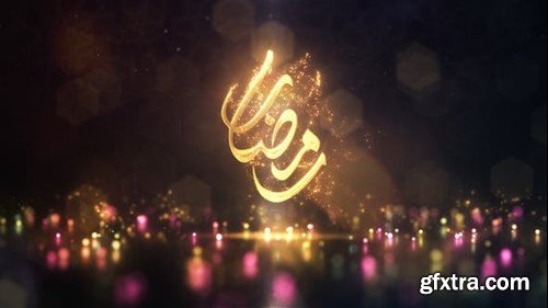 Videohive Ramadan Kareem Particles Logo Intro 51090607