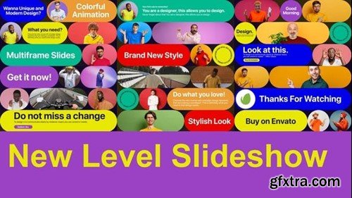 Videohive New Level Slideshow Colorful Gallery Opener 51087370