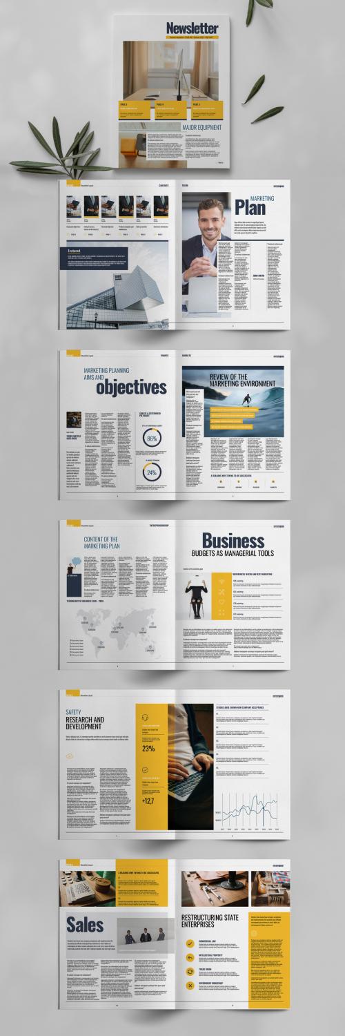 Business Newsletter Layout - 463689722