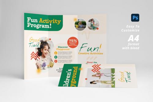 Children Playground Trifold Brochure