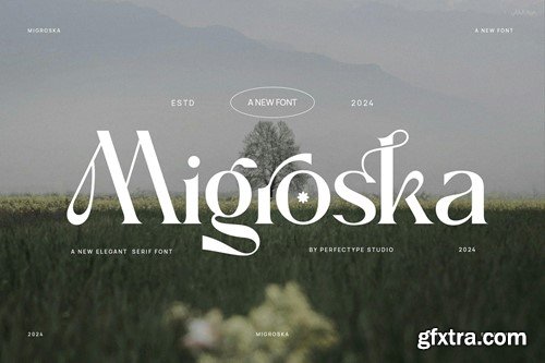 Migroska Elegant Ligature Serif Font Typeface 6C63S2C