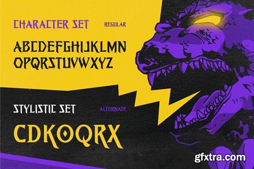 Fespyro - Gothic Sharp Serif Font MJHJKUN