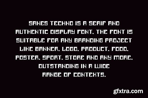 Sanes Techno - Digital Font 8K4ACT8