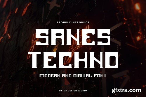 Sanes Techno - Digital Font 8K4ACT8