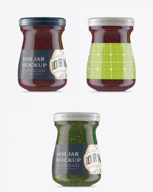 Raspberry Jam Jar Mockup - 463916746