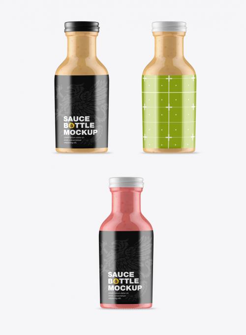 Sauce Bottle Mockup - 463916778