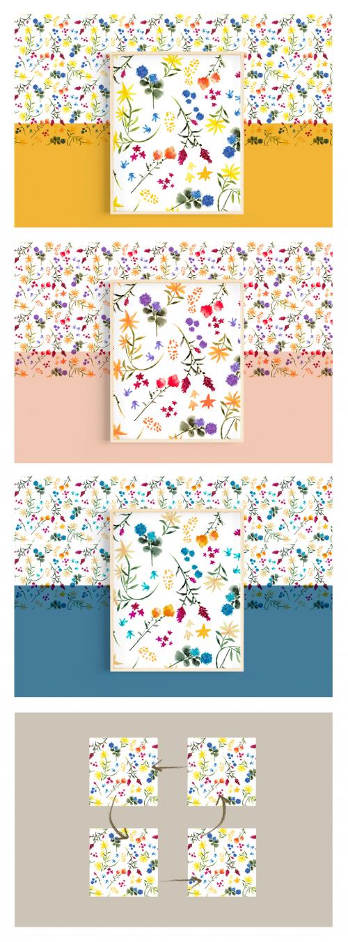 Liberty Style Floral Pattern - 463917323