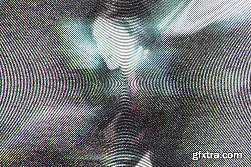 Halftone Blur Photo Effect X249RMZ