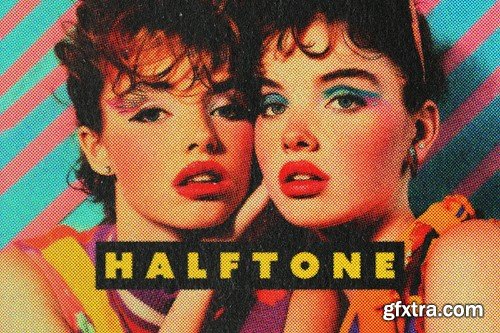 Pop Art Magazine Halftone Photo Effect CEKGQH9