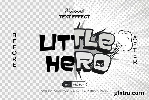 Little Hero Text Effect Comic Style 6TDEAEX