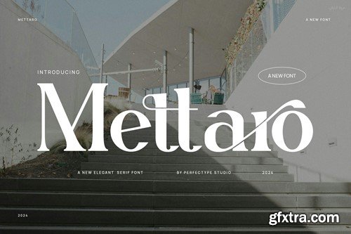 Mettaro Elegant Ligature Serif Font Typeface 536YWV5