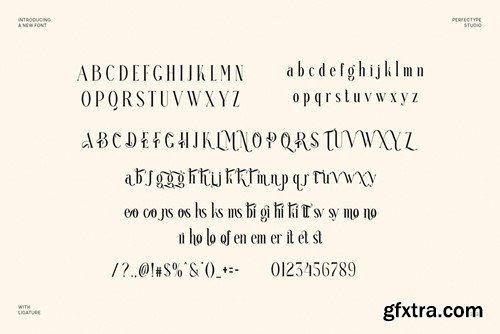 Reteons Elegant Ligature Serif Font Typeface 4UCE2WU