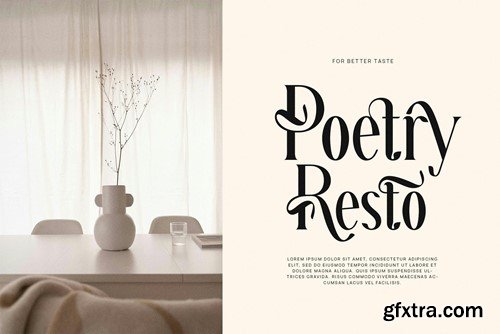 Reteons Elegant Ligature Serif Font Typeface 4UCE2WU