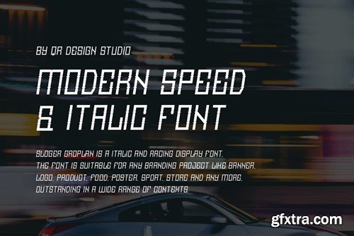 Sloger Groplan - Tall & Italic Font AMCYDTD