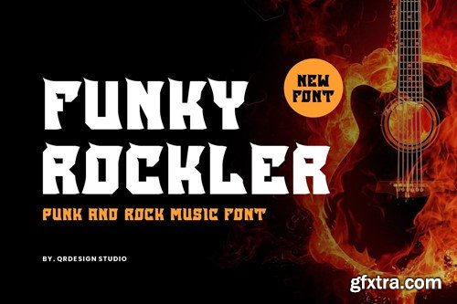 Funky Rockler - Punk & Music Font DM9YH3C