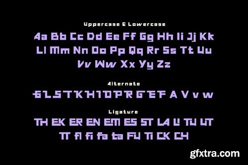 Flasty - Futuristic Font X63C9BF