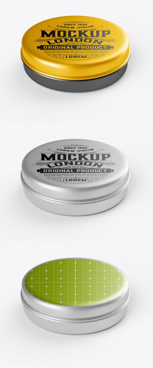 Colorful Metal Tin Mockup - 464128687