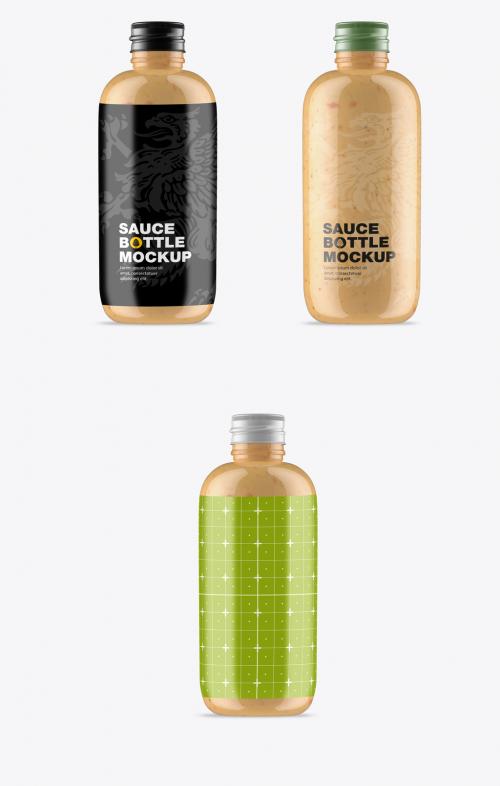 Sauce Bottle Mockup - 464128688