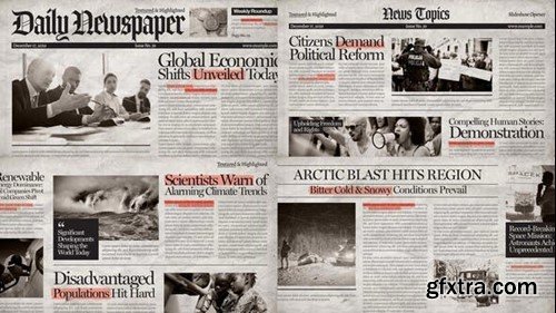 Videohive Newspaper Video Template 51103043