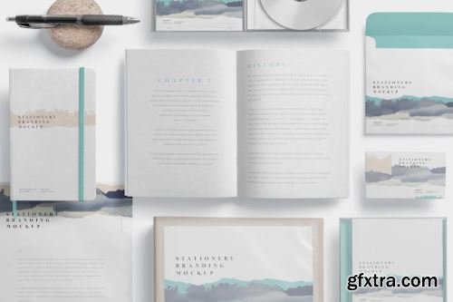 Stationery Branding Mockup Collections 13xPSD