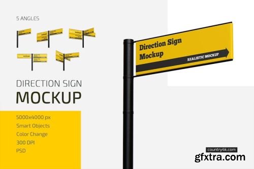 Rectangle Sign Mockup Collections #1 14xPSD
