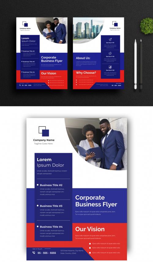 Corporate Business Flyer - 464338268