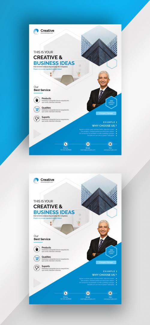 Corporate Business Flyer - 464338524