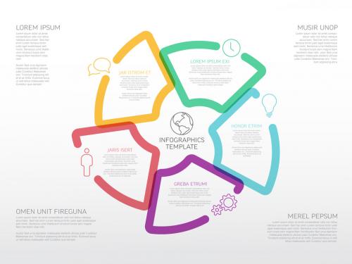 Thick Line Multipurpose Infographic Layout - 464344249