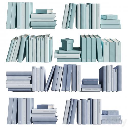 7colors monochrome books set